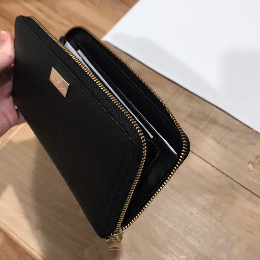 Black Leather Kate Spade Wallet - Picture 3 of 3